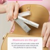 Juego de limas de uñas de cristal para cutículas, limas