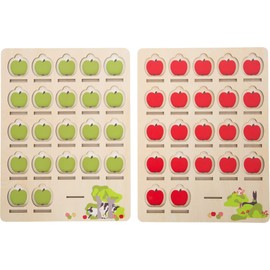 small foot Who Am I? 12363 Wooden "4 Friends" in Colourful Design, Board Game for Children from 4 Years