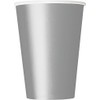 Silver Solid Paper Cups - 12 oz (Pack Of 10)