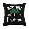 Monstera Plants Live Monstera Seeds Monstera Deliciosa Throw Pillow
