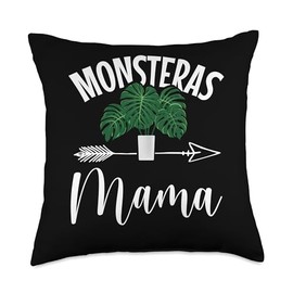 Monstera Plants Live Monstera Seeds Monstera Deliciosa Throw Pillow