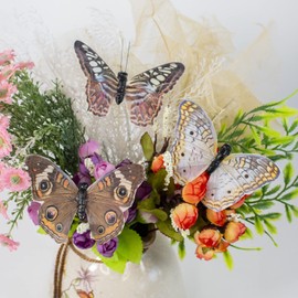 Wonderland Series' Artificial Butterfly; Home Decoration; Garden Decoration;12pieces with Wire