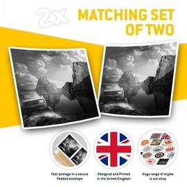 2 x 7.5cm Square Vinyl Stickers - Off Road 4x4 Vehicle Car Driver Racing Decals 41463