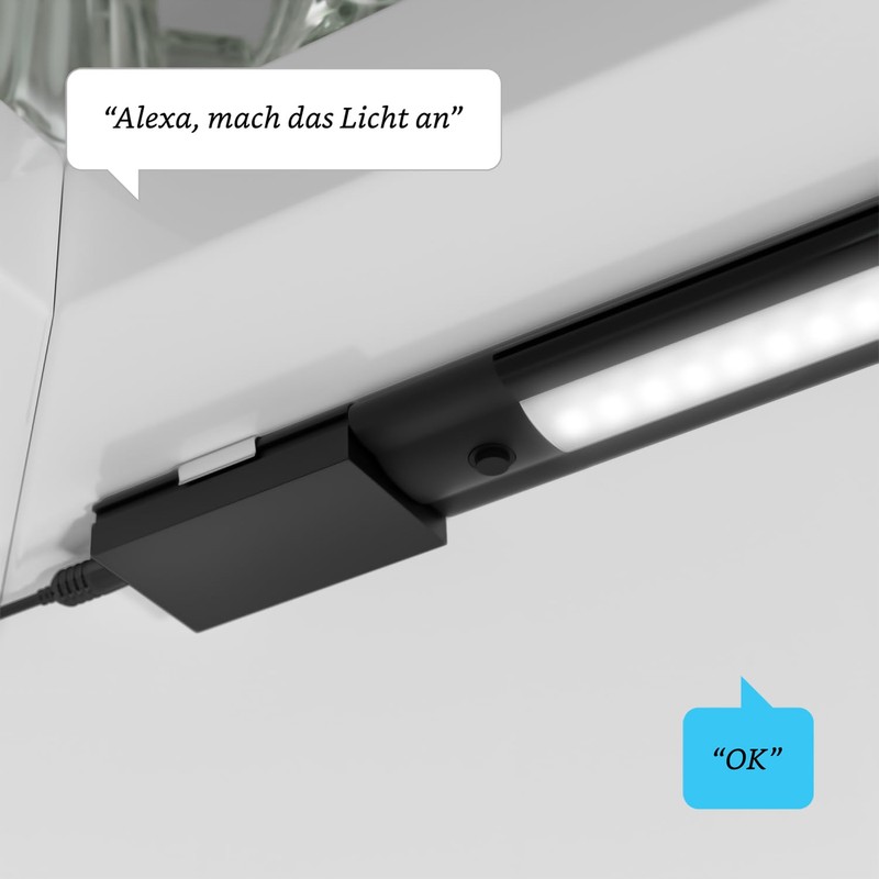 ledscom.de SIRIS Smart LED Under-Unit Light Matte Black WLAN Controller