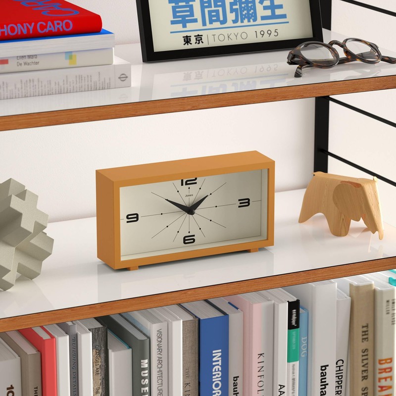 Jones Clocks® Odeon desk clock | Modern rectangular design |