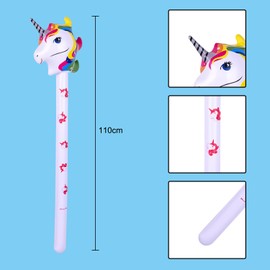 Nereds 2Pcs Inflatable Unicorn Animals Inflatables Stick Toys Kids Hammer Pool Toy Decorations for Birthday Party Supplies
