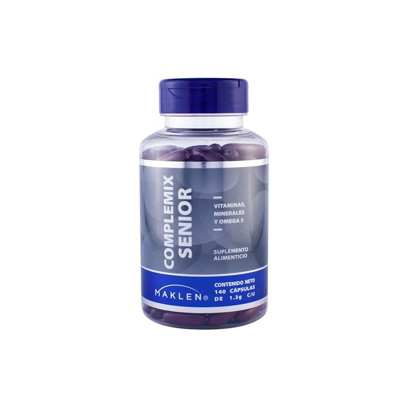 Multivit Maklen Multivitaminico Completo Vitaminas Minerales Omega Mayores Años 140