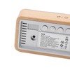 Digital Projection Alarm Clock VA HD Color Screen Wooden Weather