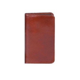 Scully Italian Leather Blank Page Pocket Notebook (Mahogany)