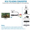 AUTOUTLET RCA to HDMI Converter with Aspect Ratio Switch (4:3/16:9),