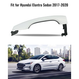 PNYZIK Exterior Outside Door Handle with Handle Cover Fit for Hyundai Elantra Sedan 2017-2020 Replace 82661F0010 82662F0020 (Front Left Driver Side)