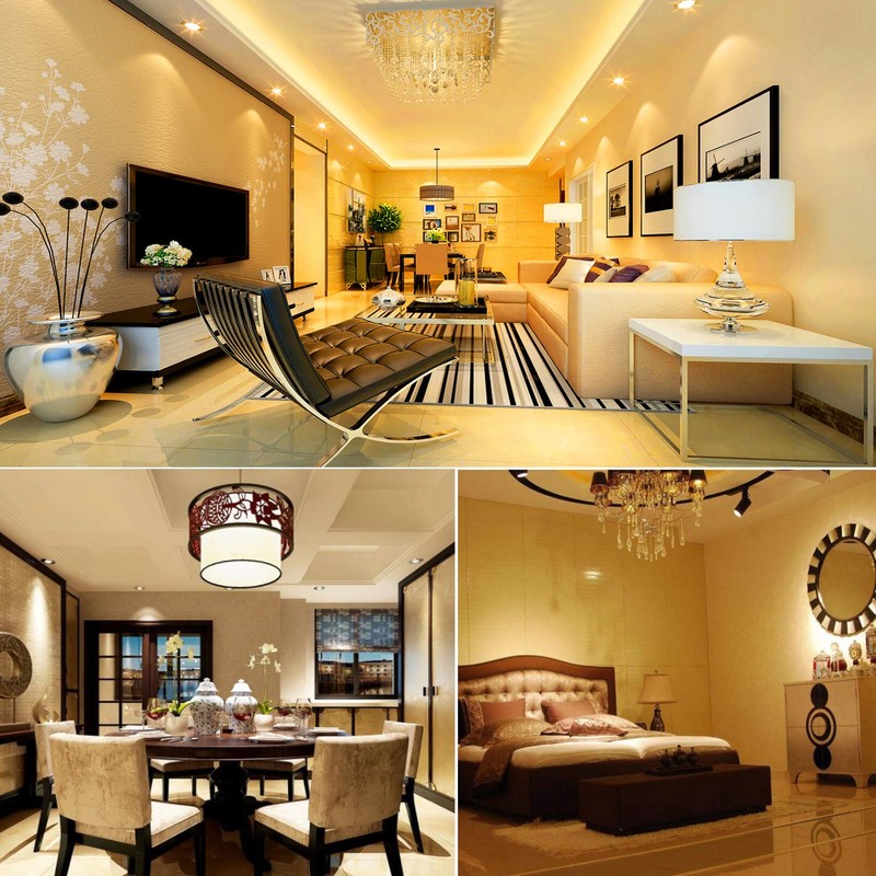 BOGAO 4 Pack Candelabra Bulb, 12W Warm White 3000K LED