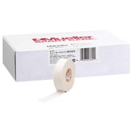 Mueller 51819 White Tape, Non-Stretch Cotton Tape, White Pro, Athletic Tape, Width 0.7 inches (19 mm), Tape Length 39.2 ft (12 m), Hand Cut Edge Construction, Latex Free (Synthetic Rubber), For Hands, Fingers, Toes, Men, Joint Fixation