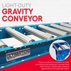 Light-Duty Gravity Conveyor with 1.5" Dia Galvanized Steel Rollers, 12"