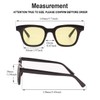 Bestum Inspired Square Sunglasses With Rivets Tinted Lens UV400 (Black,