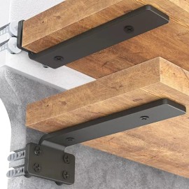 Mensulas Para Repisa Tipo T De 25cm Soportes 2 Pzas Flotante
