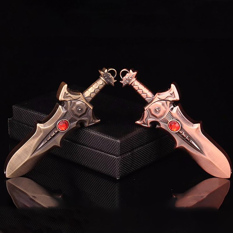 DKLIMA Cool Stuff Dragons Swords Metal Custom Lighter, Unique Gifts