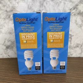 OptoLight 3-Way Soft White Bulb 1700 Lumens  Mini Spiral OP-CFL-