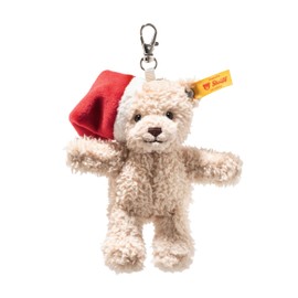 Steiff Cozy Christmas Ben Teddy Bear Machine Washable Soft & Cuddly Keyring Charm Pendant, 5"