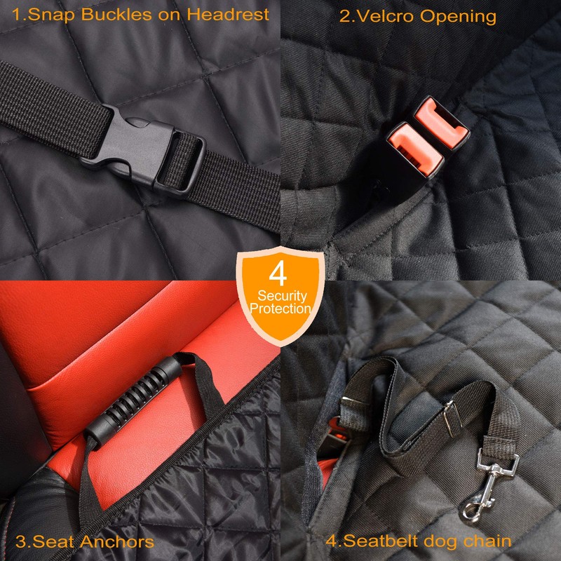 JSTHT Dog Seat Cover, 100% Waterproof Bench Seat Cover Protector