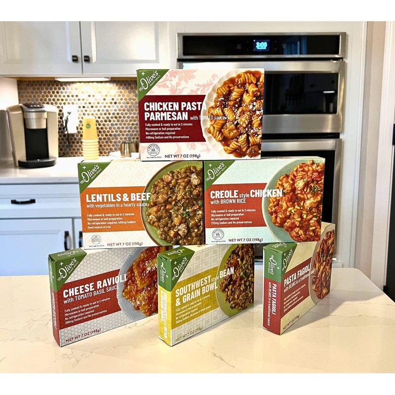 Miss Olive's Variety Pack Microwavable Ready to Eat Lower Sodium