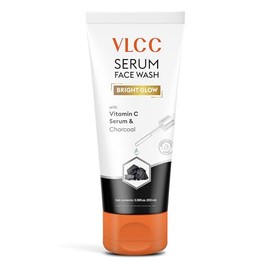 VLCC Serum Face Wash - Limpiador facial con carbón de bambú activado, árbol de té y arcilla de lava marroquí, limpiador facial suave, 3.38 onzas
