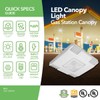 GREENLIGHTDEPOT LED Canopy Light - 150W - Gas Station Canopy