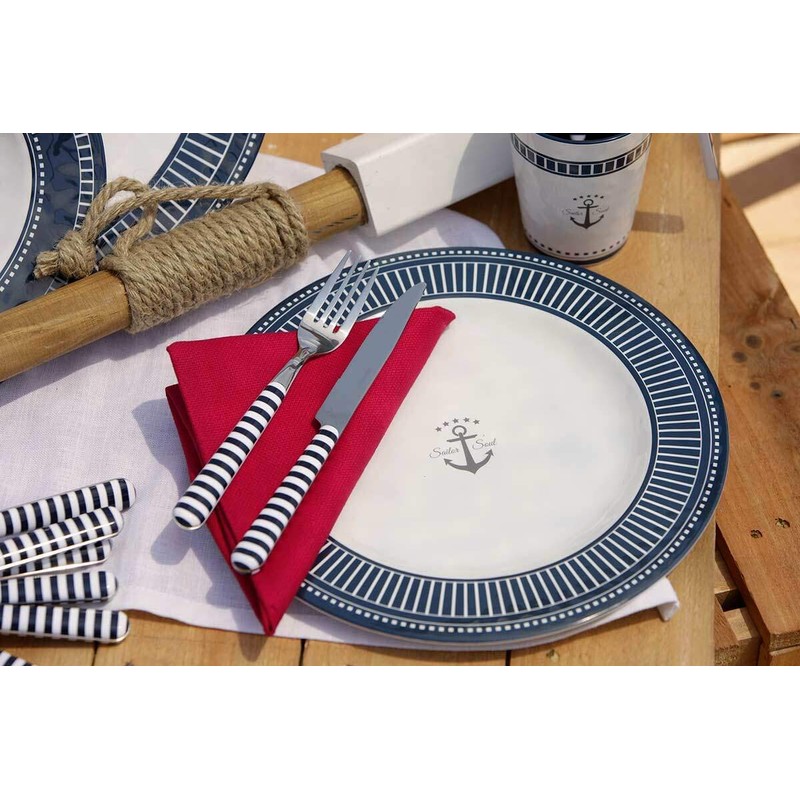 Marine Business Sailor Soul Single Dinner Plate Large 28cm Round