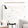 AMUSIGHT Large Acrylic Calendar for Wall, 24" X 16" Golden