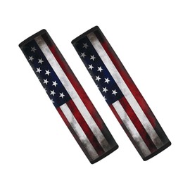 Quelytytrip American Flag Print Car Seat Belt Cover Pad for Men,Soft Comfortable Seatbelt Covers Set of 2