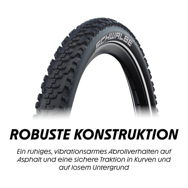 Schwalbe Smart Sam MTB Bicycle Tyre - All-Round Tyre with