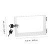 TEHAUX Transparent Wall Mounted Thermostat Lock Box Keyed Protective Cover