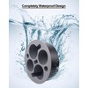 Bonfixe Round 7-in-1 Bed & Couch Cup Holder Tray,Waterproof Silicone