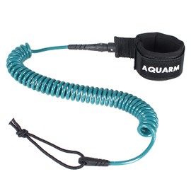 AQUARM Premium Coiled Surfboard Leash, 11 feet SUP Leash Leg Rope, Stand Up Paddle Board Leash for All Types of Surfboards