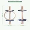 haakaa Silicone Teething Toy,Nipple-Shaped End for Gum Massage,360° Baby Toothbrush