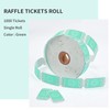 L LIKED 1000 Numbered Green Smiley Raffle Tickets, Single Ticket