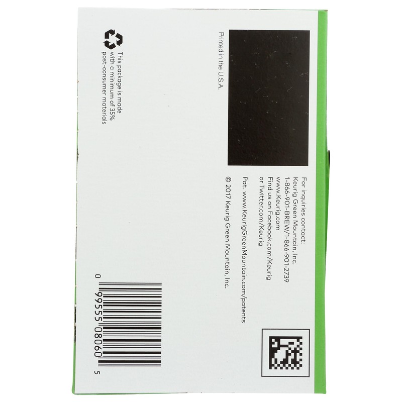 Green Mountain Coffee Organic K-Cup, Sumatran, 12-Count, Packaging may Vary