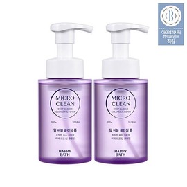 Happy Bath Micro Clean Deep Bubble Cleansing Foam 300ml 2 Pack