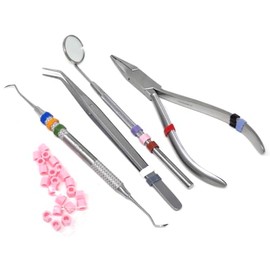 Silicone Color Bands for Instruments Identification Sold in Packs of 20 Bands Each Select Color Options | Medixplus (Pink)