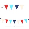 32Ft Nautical Party Decorations Red Blue White Pennant Banner Flag