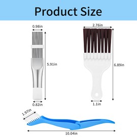 Yistoi Pack of 3 Lamellar Comb, Air Conditioning Condenser Fin Comb, Condenser Comb Dryer, Dryer Cleaning Brush, Easy to Use, for Cleaning Dryer, Air Conditioning, Condenser