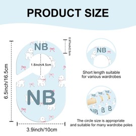 Utook Baby Closet Dividers for Baby Clothes Organizer，Baby Closet Organizer for Newborn to 24 Months Clothes，Extra-Large Labels and Double-Sided，Perfect for Nursery Decor