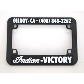 Indian Motorcycle-Gilroy ORIGINAL INDIAN-VICTORY GILROY MOTORCYCLE DEALER LICENSE PLATE FRAME ABS