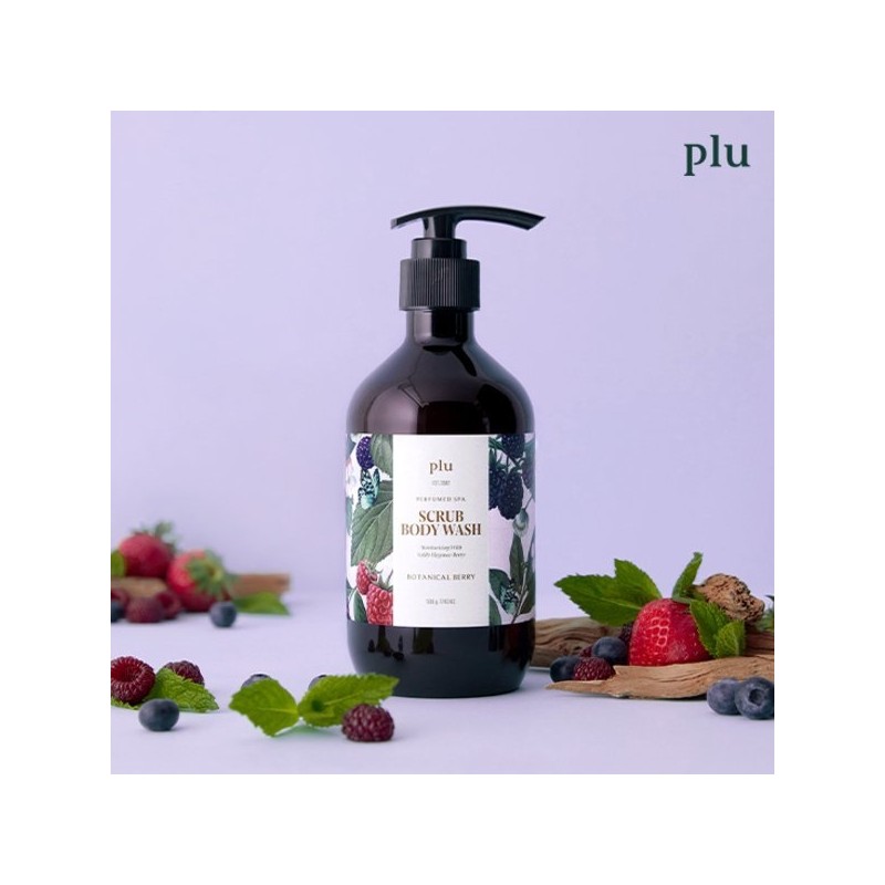 Ploo Perfumed Spa Scrub Body Wash 500g (Rose/Berry/Soap/Woody) / 플루