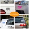 Hatcherabilia Caution Driver is Singing Funny Car Stickers - Van