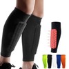 Soccer Shin Pads Shin Guards, Calf Compression Sleeve with Honeycomb