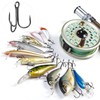 FORYNXHWIN 50 Piece Treble Hooks Set, Treble Fishing Hooks, Carbon