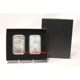 AIR-TITE Storage Box + 1oz Silver Bar Capsule Holder Insert + Display Case