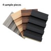WPC Slat Wall Paneling, Modern Accent 3D Wall Panels, 4-Piece