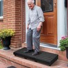 Outdoor Steps 3.5'' Height, Wooden Step Platform 35” Length, Step